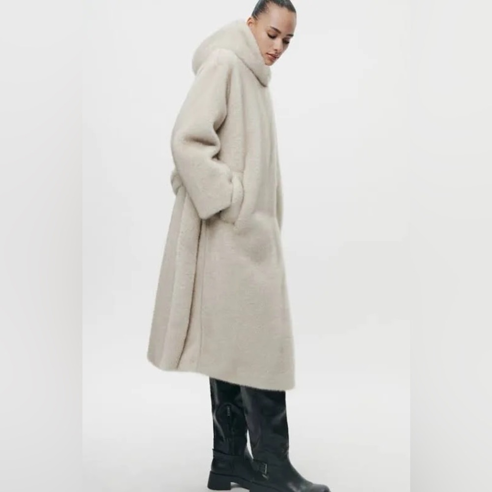 Zara new Fur coat